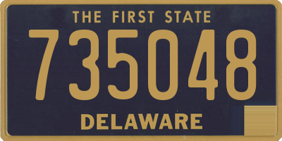 DE license plate 735048