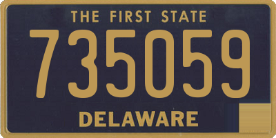 DE license plate 735059