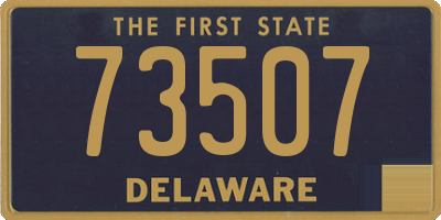 DE license plate 73507
