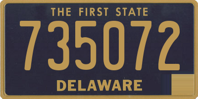 DE license plate 735072