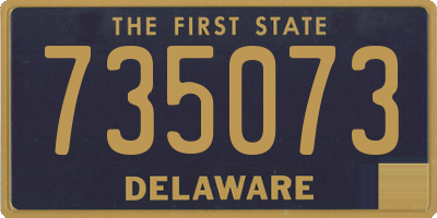 DE license plate 735073