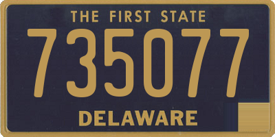 DE license plate 735077
