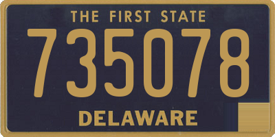 DE license plate 735078