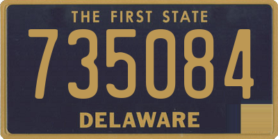 DE license plate 735084