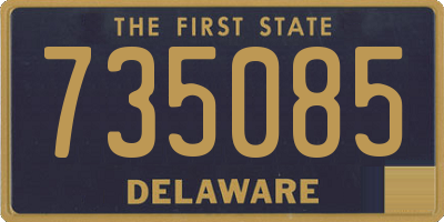 DE license plate 735085