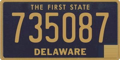DE license plate 735087
