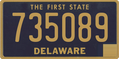 DE license plate 735089