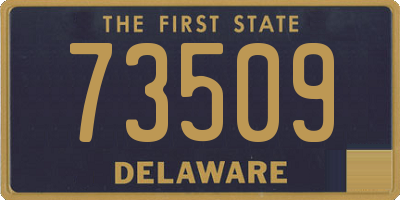 DE license plate 73509
