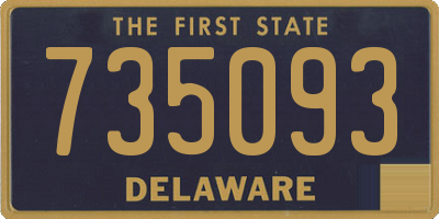 DE license plate 735093