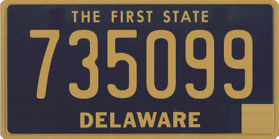 DE license plate 735099