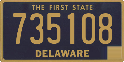 DE license plate 735108