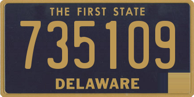 DE license plate 735109