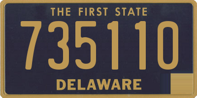 DE license plate 735110
