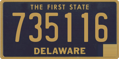 DE license plate 735116