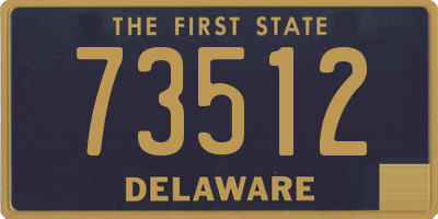 DE license plate 73512