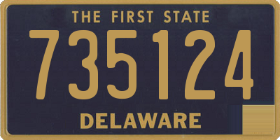 DE license plate 735124