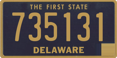 DE license plate 735131