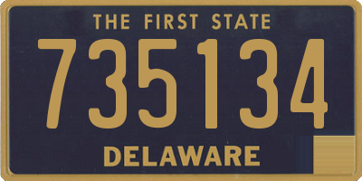 DE license plate 735134