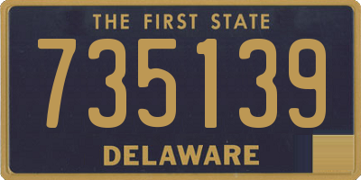 DE license plate 735139