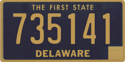 DE license plate 735141