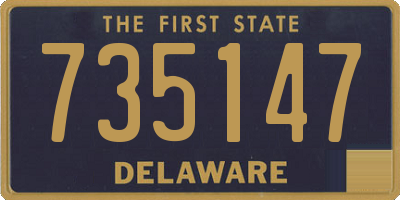 DE license plate 735147