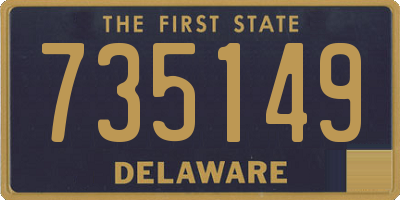 DE license plate 735149