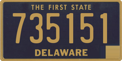 DE license plate 735151
