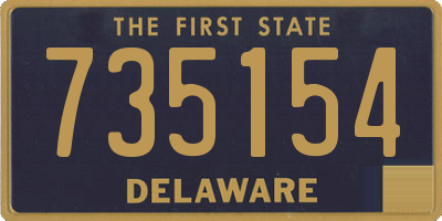 DE license plate 735154