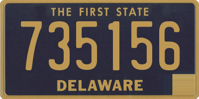 DE license plate 735156