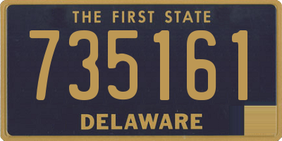 DE license plate 735161