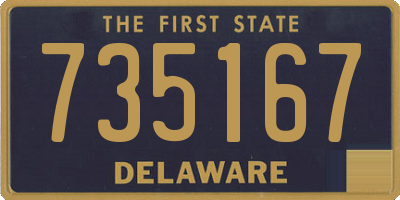 DE license plate 735167