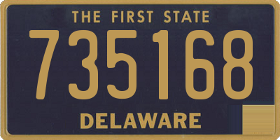 DE license plate 735168