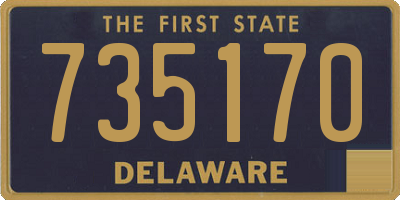 DE license plate 735170