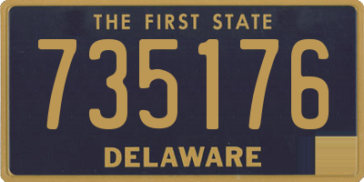DE license plate 735176