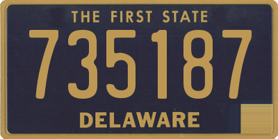 DE license plate 735187