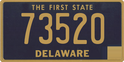 DE license plate 73520