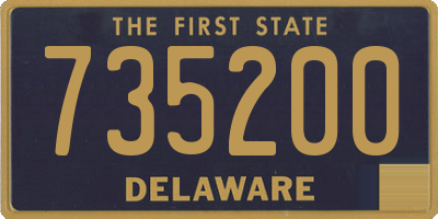 DE license plate 735200