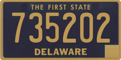 DE license plate 735202