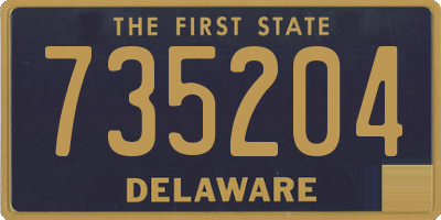 DE license plate 735204
