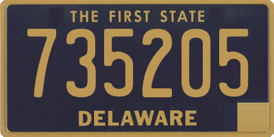 DE license plate 735205
