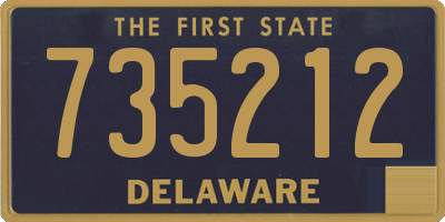 DE license plate 735212