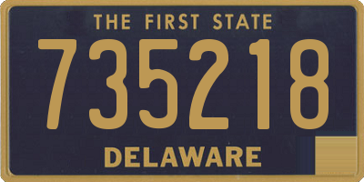 DE license plate 735218