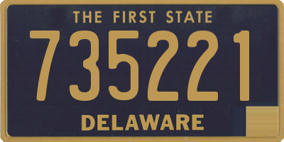 DE license plate 735221