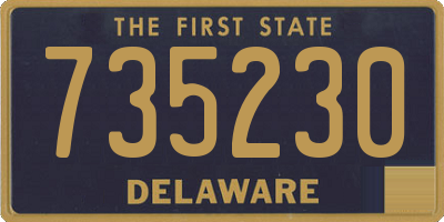 DE license plate 735230