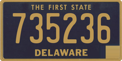 DE license plate 735236