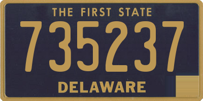 DE license plate 735237