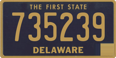 DE license plate 735239