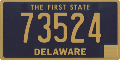DE license plate 73524