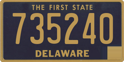 DE license plate 735240