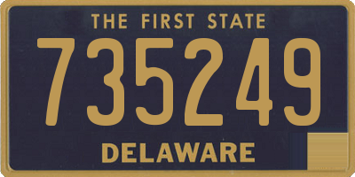 DE license plate 735249